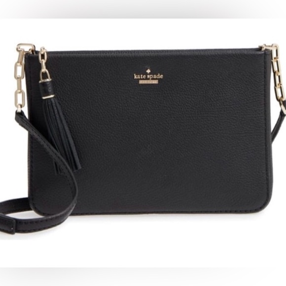 kate spade Handbags - Kate Spade Kingston Drive Alessa Black Crossbody with Gold Accents